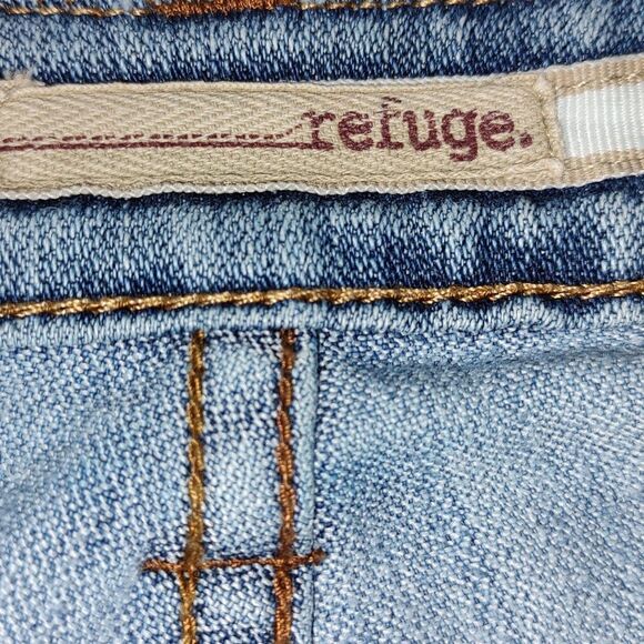 Refuge light washed cropped denim capris Sz 7 - Picture 5 of 6